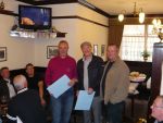 Click to view big image Standing: Arthur Gilbert, Ged Morris and Malc Kirshaw